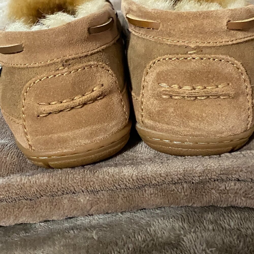 Lk New LL Bean Sheepskin Suede Slippers-Womens sz 9M - Picture 9 of 12